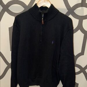 Polo Ralph Lauren Black Zip-Up Sweater